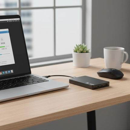 Portable SSD Storage Drive | Slim Design with USB Connectivity | Efficient File Backup for PC and Laptop 1