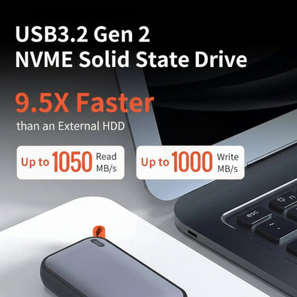 Portable SSD | 512GB External Hard Drive with 1050MB/s Speed | Compact Storage for Fast Data Transfer 1