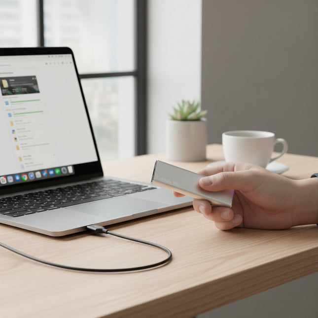 Portable SSD | External Hard Drive with High-Speed USB 3.2 | Slim Design for Easy Storage 0