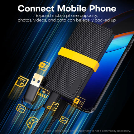 Portable SSD | External Hard Drive with USB 3.1 Type C | Compact Design for Fast Data Access 5