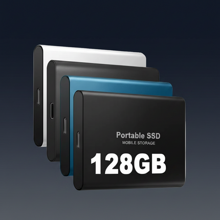 Portable SSD | External Hard Drive with USB 3.1 & USB-C | 128GB Storage for Fast Data Transfer 1