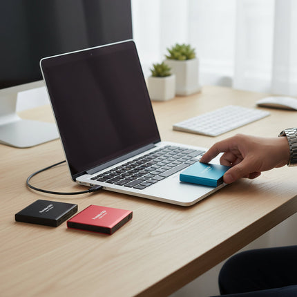 Portable SSD | External Hard Drive with USB 3.1 & USB-C | 128GB Storage for Fast Data Transfer 3