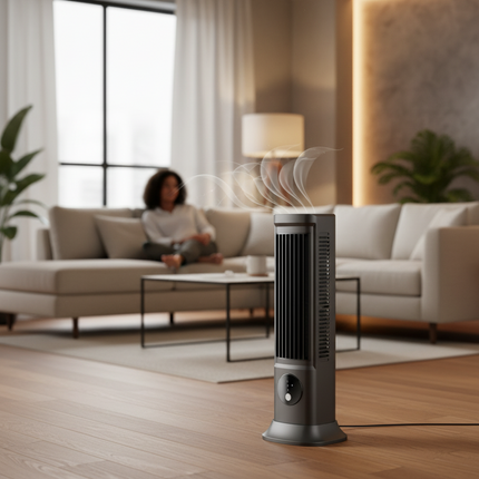 Portable Tower Fan | Slim Design with Remote Control for Efficient Cooling in Small Spaces 0