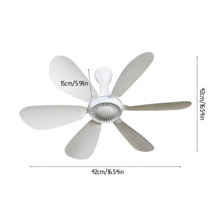 Portable USB-Powered Ceiling Fan with Remote Control & Silent Operation | Ideal for Camping and Small Rooms 5