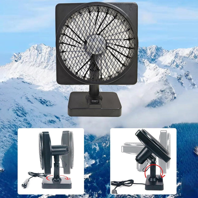 Portable USB Car Fan | 12V Cooling Solution with 360° Adjustable Direction for Comfortable Driving 1