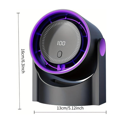 Portable USB Desk Fan | Adjustable Airflow & Swing Movement | Compact Design for Personal Cooling 6