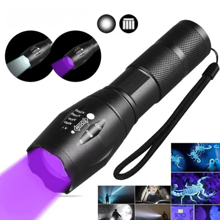 Portable UV Blacklight Flashlight with 395nm Wavelength for Pet Stain Detection 0