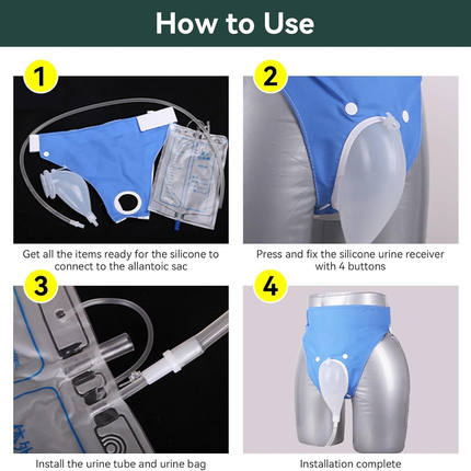 Portable Urine Collector Bag System with Comfortable Waist Design | Secure Mobility Solution for Hands-Free Use 4