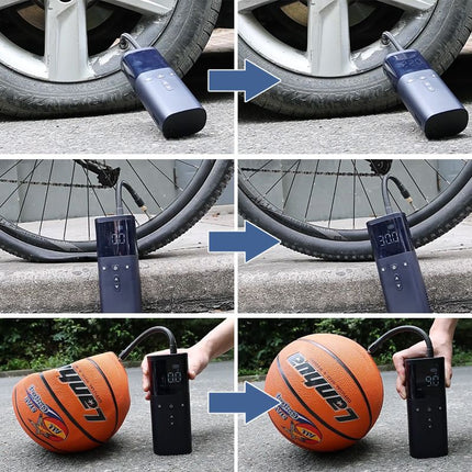 Portable Wireless Car Tire Inflator Air Compressor with Fast Inflation | USB Rechargeable for Emergency Use 3