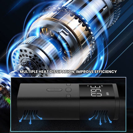 Portable Wireless Car Tire Inflator Air Compressor with Fast Inflation | USB Rechargeable for Emergency Use 6