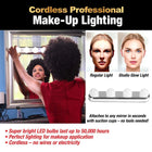Vanity Mirror Lights Stick On, Battery Operated Makeup Mirror Light, Dimmable LED Vanity Lights for Hollywood Mirror