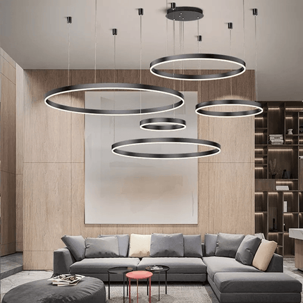 Modern Pendant Lights, Dining Room Chandelier, LED Ceiling Light with Remote, Hanging Light for Kitchen Island Lighting