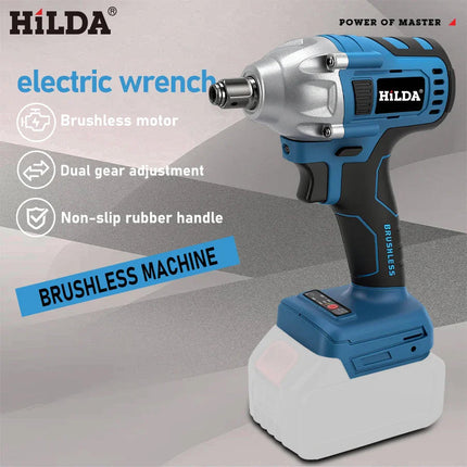 PowerPro | 18V Cordless Impact Wrench with Brushless Motor Technology | High-Torque Performance for Automotive and Construction 1