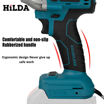 PowerPro | 18V Cordless Impact Wrench with Brushless Motor Technology | High-Torque Performance for Automotive and Construction 2