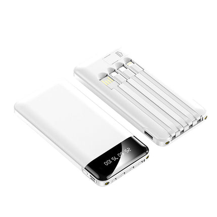 Power Bank | Portable Charging Solution with Integrated Cables & Digital Display | Efficient Power for On-the-Go 1