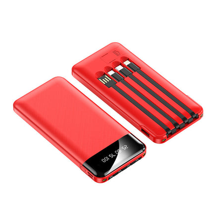 Power Bank | Portable Charging Solution with Integrated Cables & Digital Display | Efficient Power for On-the-Go 3