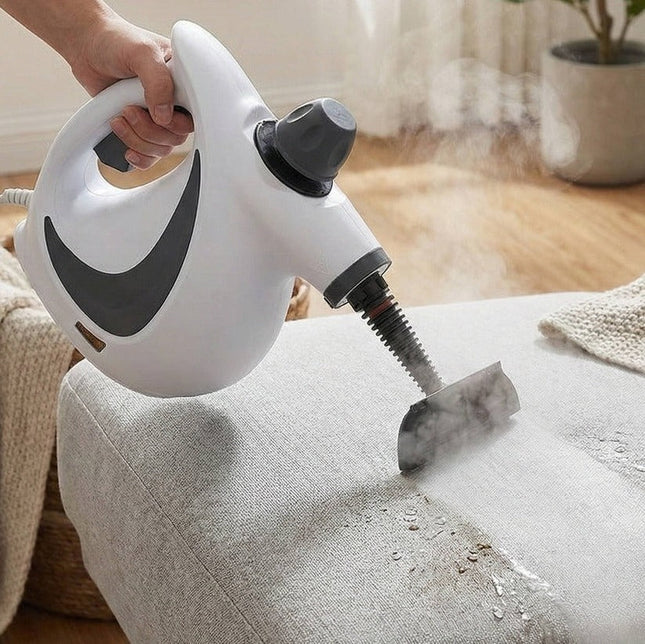 Power Clean | Handheld Steam Cleaner with Rapid Heat-Up & 4 Attachments | Versatile Cleaning for Home and Car 0