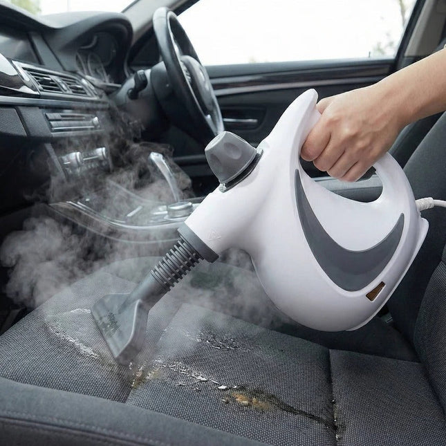 Power Clean | Handheld Steam Cleaner with Rapid Heat-Up & 4 Attachments | Versatile Cleaning for Home and Car 1