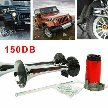 Power Horns | 150 DB Dual Trumpet Air Horn with Compressor | Loud Sound for Trucks and Vehicles 1