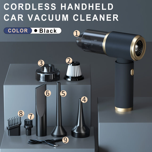 Powerful Cordless Handheld Car Vacuum Cleaner with 5000 PA Suction | Compact Design for Deep Cleaning 0