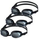 Swim Goggles for Adults, 3 Pack Swimming Goggles for Men and Women, Pool Goggles with Wide View and Adjustable Strap