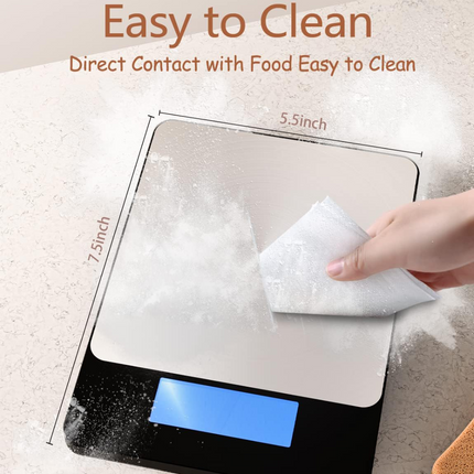 PrecisionPro | Digital Kitchen Scale with High Accuracy & Rechargeable Design | Sleek Stainless Steel for Effortless Cooking 4