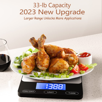 PrecisionPro | Digital Kitchen Scale with High Accuracy & Rechargeable Design | Sleek Stainless Steel for Effortless Cooking 5