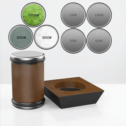 Precision Edge | Knife Sharpener Set with Rolling Diamond Grinder | Effortless Sharpening for Kitchen and Pocket Knives 4