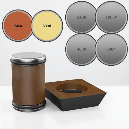Precision Edge | Knife Sharpener Set with Rolling Diamond Grinder | Effortless Sharpening for Kitchen and Pocket Knives 5