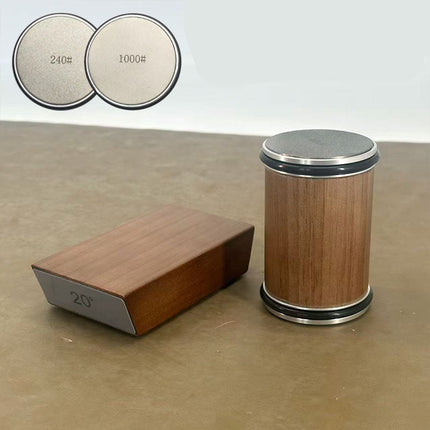 Precision Edge | Knife Sharpener Set with Rolling Diamond Grinder | Effortless Sharpening for Kitchen and Pocket Knives 9