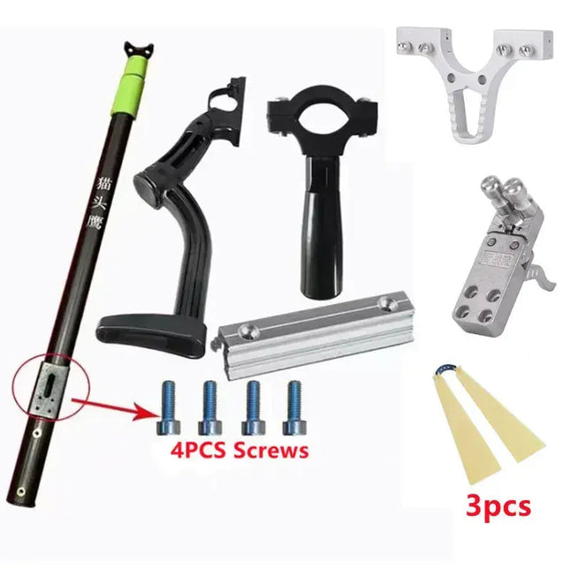 Precision Hunting Slingshot with Laser Sight & Ergonomic Grip | Durable Outdoor Tool for Accurate Target Practice 0