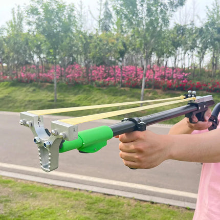 Precision Hunting Slingshot with Laser Sight & Ergonomic Grip | Durable Outdoor Tool for Accurate Target Practice 1