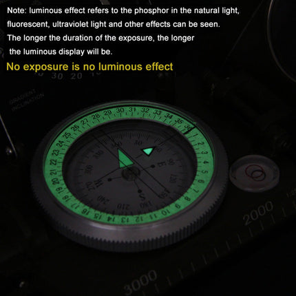 Precision Navigation Compass | Multi-Purpose Tool with Adjustable Sighting Lens | Durable & Waterproof for Outdoor Adventures 3