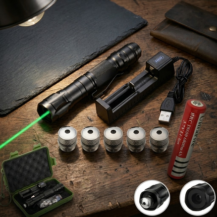 Precision Tool | Long Range Rechargeable Green Laser Pointer with Ultra-Bright Beam | Versatile for Outdoor Adventures 2
