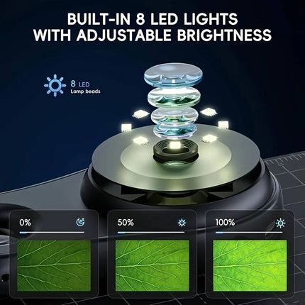 Precision View | 500X Handheld Microscope with 2MP Camera & Adjustable LEDs | Ideal for Coins and Jewelry Inspection 2