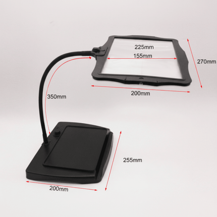 Precision Vision | Table Magnifier with LED Light & Adjustable Neck | 3x Magnification for Clear Detail Work 2