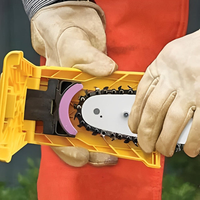 Precision | Chainsaw Sharpener with Integrated Angle Guide | Durable Tool for Optimal Cutting Performance 1