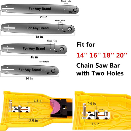 Precision | Chainsaw Sharpener with Integrated Angle Guide | Durable Tool for Optimal Cutting Performance 2