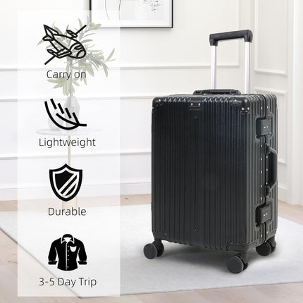 Premium Aluminium Carry-On Luggage with TSA Lock & Silent Wheels | Durable Design for Effortless Travel 6