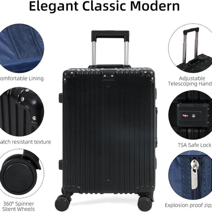 Premium Aluminium Carry-On Luggage with TSA Lock & Silent Wheels | Durable & Secure Travel Solution 3