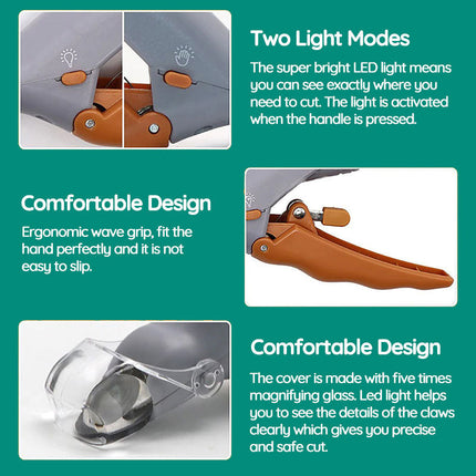 Premium Dog Grooming Clippers with Safety Sensor & Ergonomic Design for Safe Clipping 3