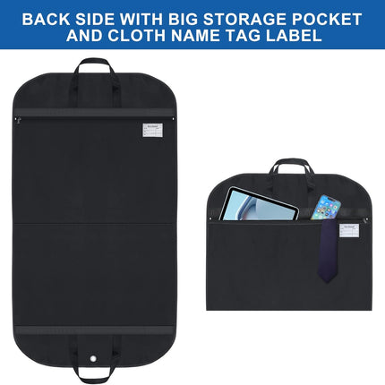 Premium Garment Bag Set | Waterproof Oxford Suit Cover with Gusset & Pockets for Travel and Storage 2