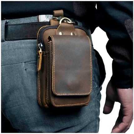 Premium Leather Waist Pack for Men with Adjustable Strap | Stylish & Durable for Everyday Use 0