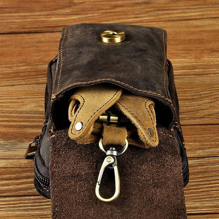 Premium Leather Waist Pack for Men with Adjustable Strap | Stylish & Durable for Everyday Use 6