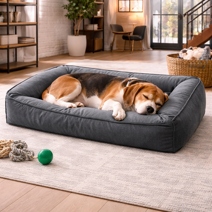 Premium Orthopedic Dog Bed | Waterproof Memory Foam with 360-Degree Bolster | Joint Support for Large Breeds 2