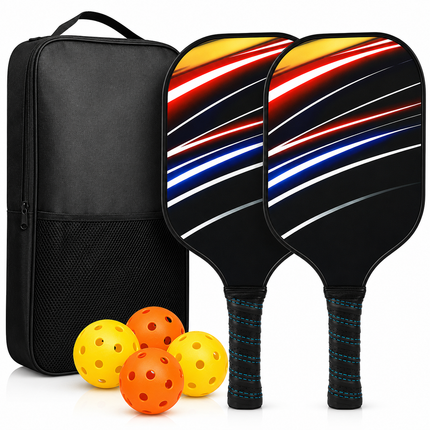 Premium Pickleball Paddle Set with Lightweight Graphite Rackets | Complete Equipment for Family Fun and Enhanced Control 2