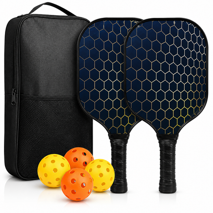 Premium Pickleball Paddle Set with Lightweight Graphite Rackets | Complete Equipment for Family Fun and Enhanced Control 4