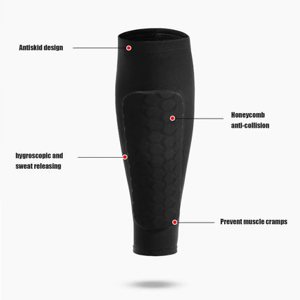 Premium Soccer Shin Guards | Honeycomb Design for Ultimate Protection | Breathable Comfort for All Players 1