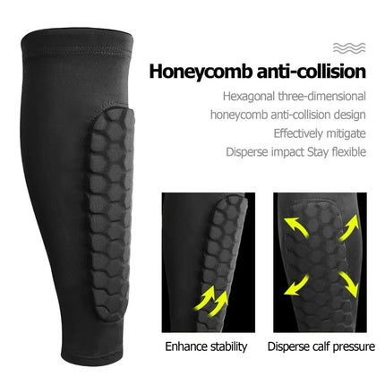 Premium Soccer Shin Guards | Honeycomb Design for Ultimate Protection | Breathable Comfort for All Players 3