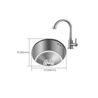 Premium Undermount Kitchen Sink | Stainless Steel Single Basin with Heat-Resistant Finish | Durable Design for Enhanced Kitchen Aesthetics 0